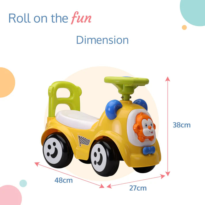 Encourage active play and development with the Luvlap Sunny Ride-on car, a safe and fun toy for toddlers aged 1-3 years, featuring an adorable monkey design. Available at uSmile.toys." www.usmile.toys
